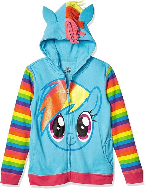 Freeze Girls My Little Pony Rainbow Dash Hoodie Amazonca Clothing