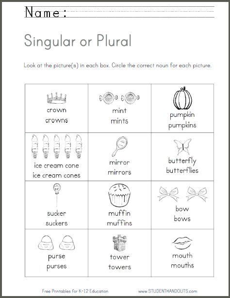 Image result for grade 1 nouns worksheet | Nouns worksheet, Plural