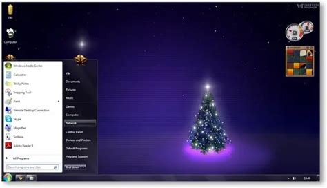 Windows 7 Themes Christmas Theme For Windows Holiday Themes