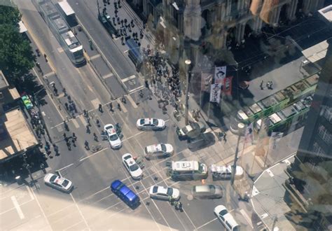 Police tried to pull over a green toyota corolla on bourke street near the swanston street intersection, just before 5pm on thursday. Bourke Street Mall Closed As Car Hits Multiple Pedestrians ...