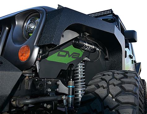 Dv8 Offroad Fendb 01 Front And Rear Armor Fenders For 07 18 Jeep