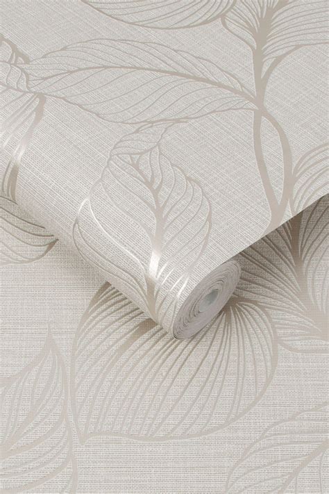 Buy Art For The Home Pearl White Boutique Royal Palm Wallpaper From The