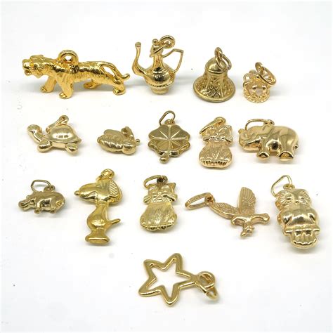 Various 9ct Yellow Gold Charms Lot 1076162 Allbids