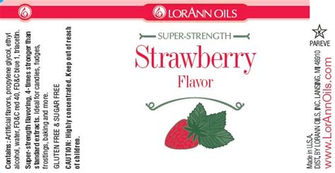 Strawberry By Loranns Oil Fusion Flavours