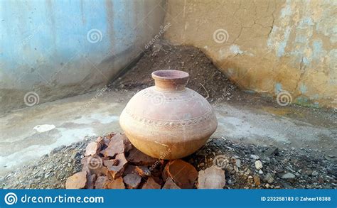 Earthen Pot Ghara Stock Image Image Of Ghara Sculpture 232258183