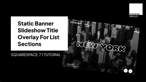 How To Create A Static Title Overlay For Banner Slideshows