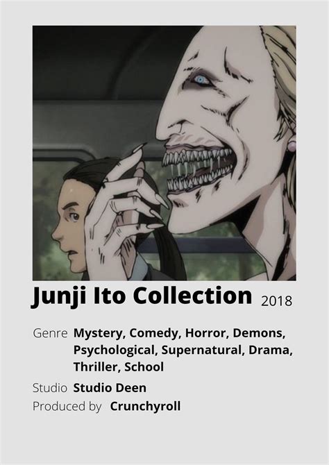 Junji Ito Collection Anime Minimalist Poster 😊 Information Taken From
