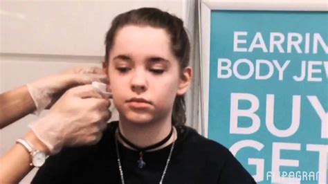 Getting My Ears Pierced At Claires 2016 Youtube