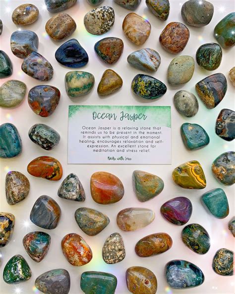 Ocean Jasper Is A Relaxing Stone That Reminds Us To Be Present In The