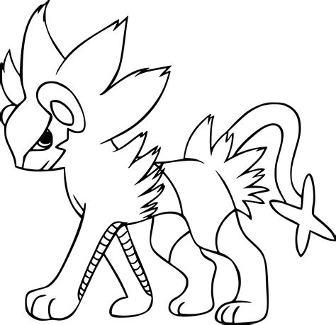 Luxio Coloring Pages Coloring Pages