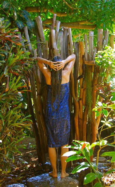 Indooroutdoor Showers Tropical Landscape Hawaii By Natural