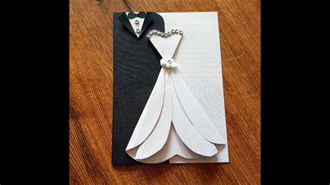 Diy 2 Cute And Easy Wedding Cards Handmade Wedding Cards Ideas Easy