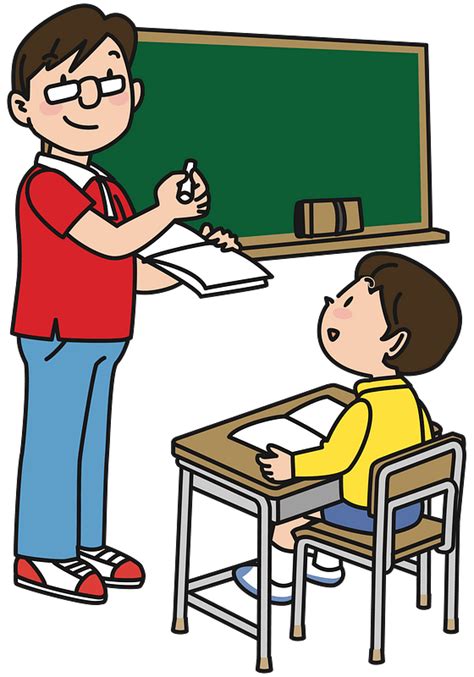 Teacher Talking To Student Clipart