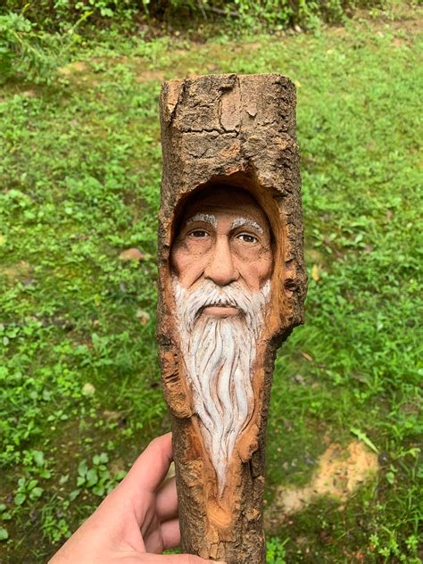 Wood Carving Wizard Hand Carved Wood Art By Josh Carte Made In Ohio