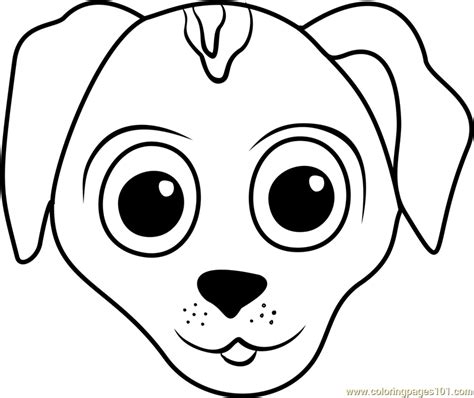 European Shorthair Puppy Face Coloring Page - Free Pet Parade Coloring Pages : ColoringPages101.com