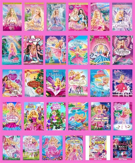 Complete List Of Barbie Movies Películas De Barbie Barbie Escuela De