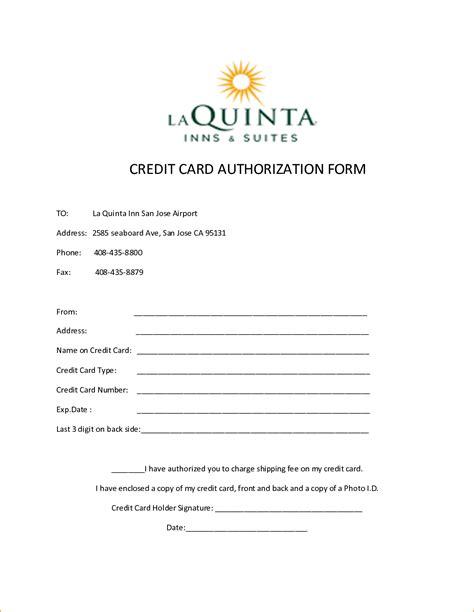 Signnow.com has been visited by 100k+ users in the past month 10+ Credit Card Authorization Form Template Free Download!!