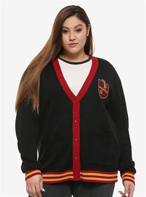 Harry Potter Gryffindor Girls Cardigan Plus Size Girls Cardigan