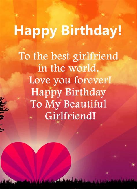 200 Romantic Birthday Wishes For Girlfriend Sweet Birthday Messages