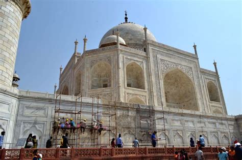 Taj Mahal Under Renovation