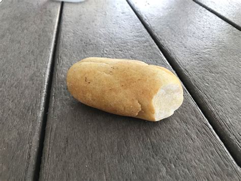 This Rock That Looks Like A Loaf Of Bread With A Bite Taken Out R