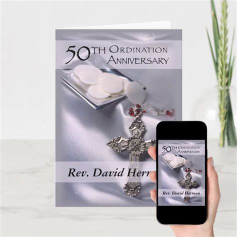 50th Ordination Anniversary Invitation Personaliz Invitation Zazzle