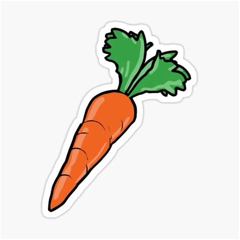 Carrot Cartoon Stickers Redbubble