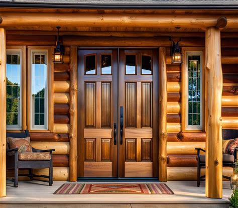 12 Amazing Log Cabin Front Doors That Make A Serious Style Statement