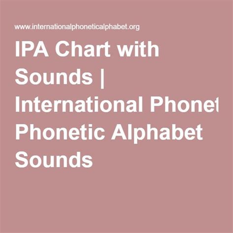 Learn vocabulary, terms and more with flashcards, games and other study tools. IPA Chart with Sounds | International Phonetic Alphabet ...