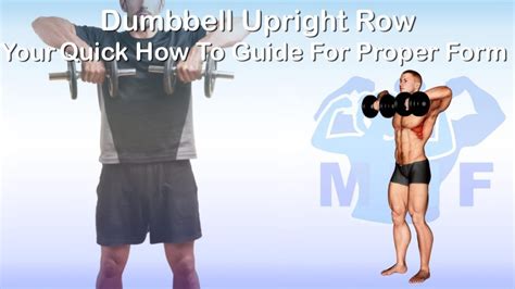 Dumbbell Upright Row Your Quick How To Guide For Proper Form