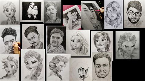 My Favourite Sketches Farjana Drawing Academy Youtube