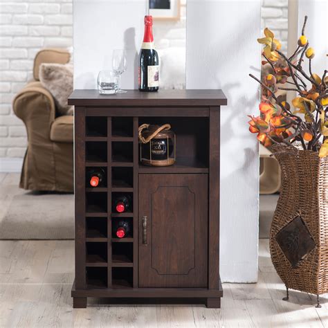 Measure the depth of your kitchen cabinet. Furniture of America Curacious Wine Rack with Storage ...