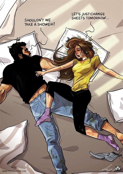 20 Hilarious Cartoons That Sum Up What Its Like To Share A Bed