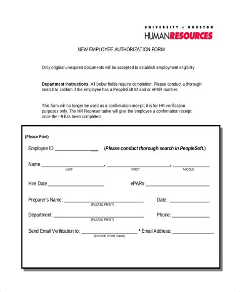 Volunteer letter sample (sample letter clarifying the relationship between volunteer and campus department, and roles and responsibilities.) FREE 10+ Sample Employment Authorization Forms in PDF | MS ...