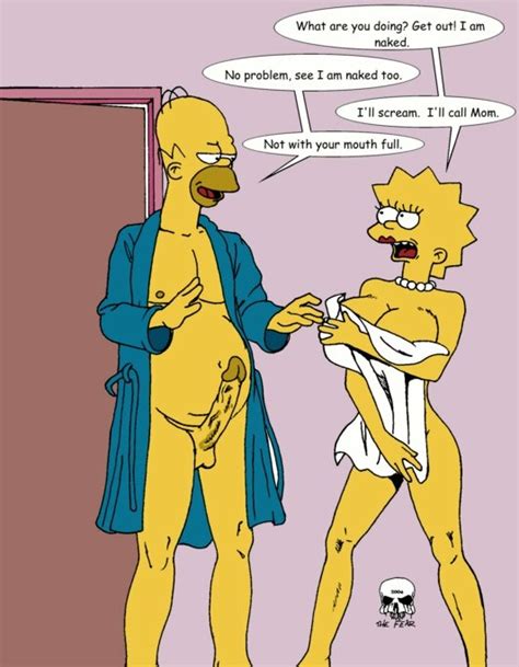 Rule 34 Color Female Homer Simpson Human Lisa Simpson Male Penis