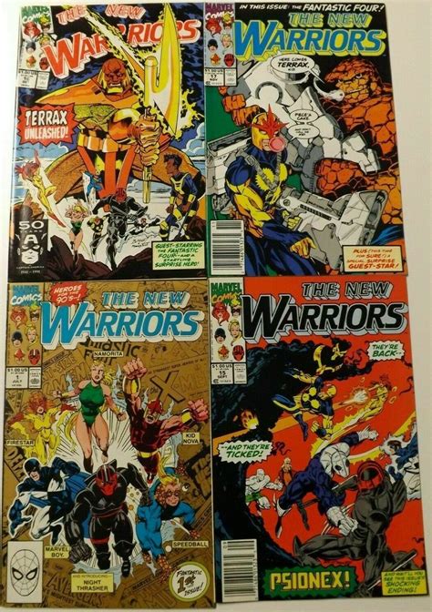 New Warriors 1 Gold Reprint 15 17 All Terrax Appearances Marvel