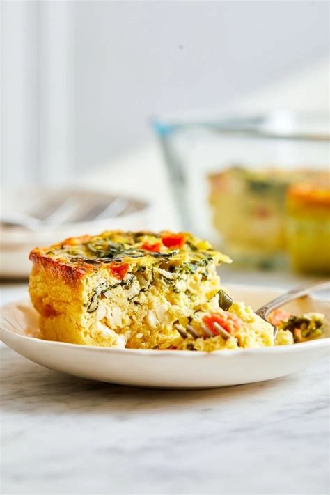 This Easy Breakfast Casserole Recipe Is Made With Eggs Spinach