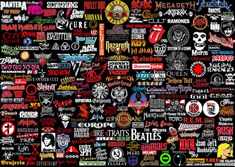 Rock Band Logos Heavy Metal Punk Hard Rock By Victorvanvoorhees