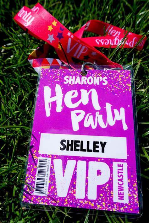 Personalised Festival Hen Do Party Vip Lanyard Passes ~ Hen Party Vip Lanyards ~ Hen Party