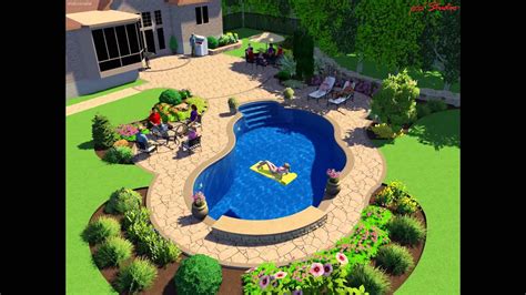 16 X 32 Oasis Inground Pools With Waterfall Youtube