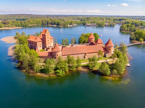 Trakai Island Castle Lithuania Stock Photo Image Of Famous Nature