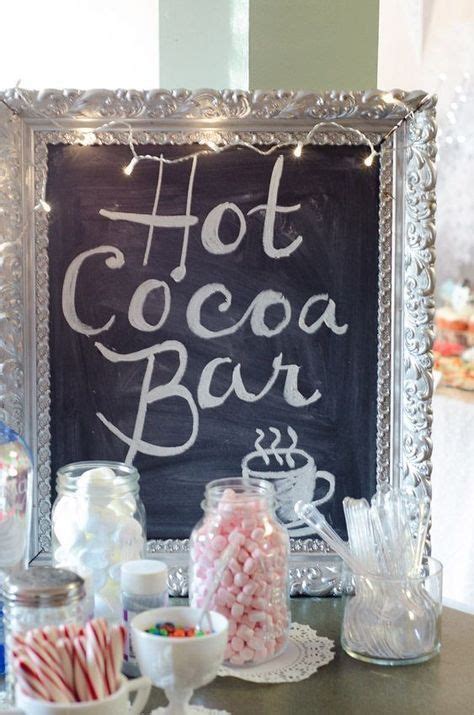 New Baby Shower Food Winter Hot Cocoa Bar 46 Ideas Winter Birthday