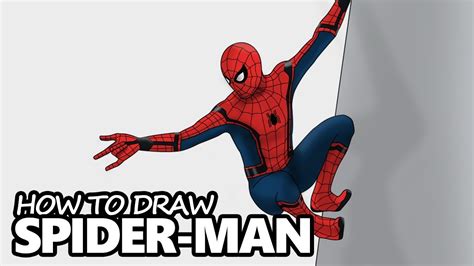 How To Draw Spider Man Spider Man Homecoming Easy