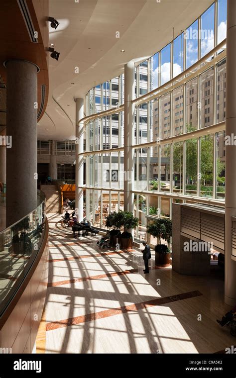 Interior View Of Nathan Landow Atrium In Gonda Building Of Mayo Clinic