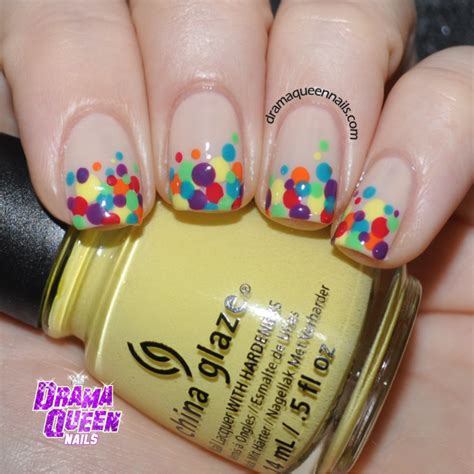 Drama Queen Nails 31dc2014 Day 11 Polka Dots
