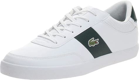 Lacoste Court Master 120 1 Mens Whitedark Green Sneakers Amazonca