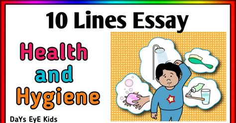 10 Lines Essay On Health And Hygiene A Short Essay About Health And