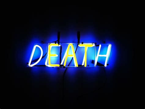 Death Dark Neon Bokeh Mood Wallpapers Hd Desktop And