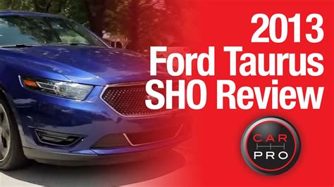 Test Drive 2013 Ford Taurus Sho Review Youtube