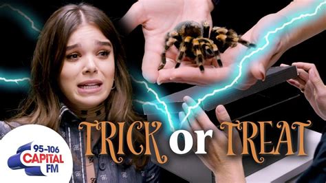 Hailee Steinfeld Plays Terrifying Halloween Game With A Tarantula 🕷️